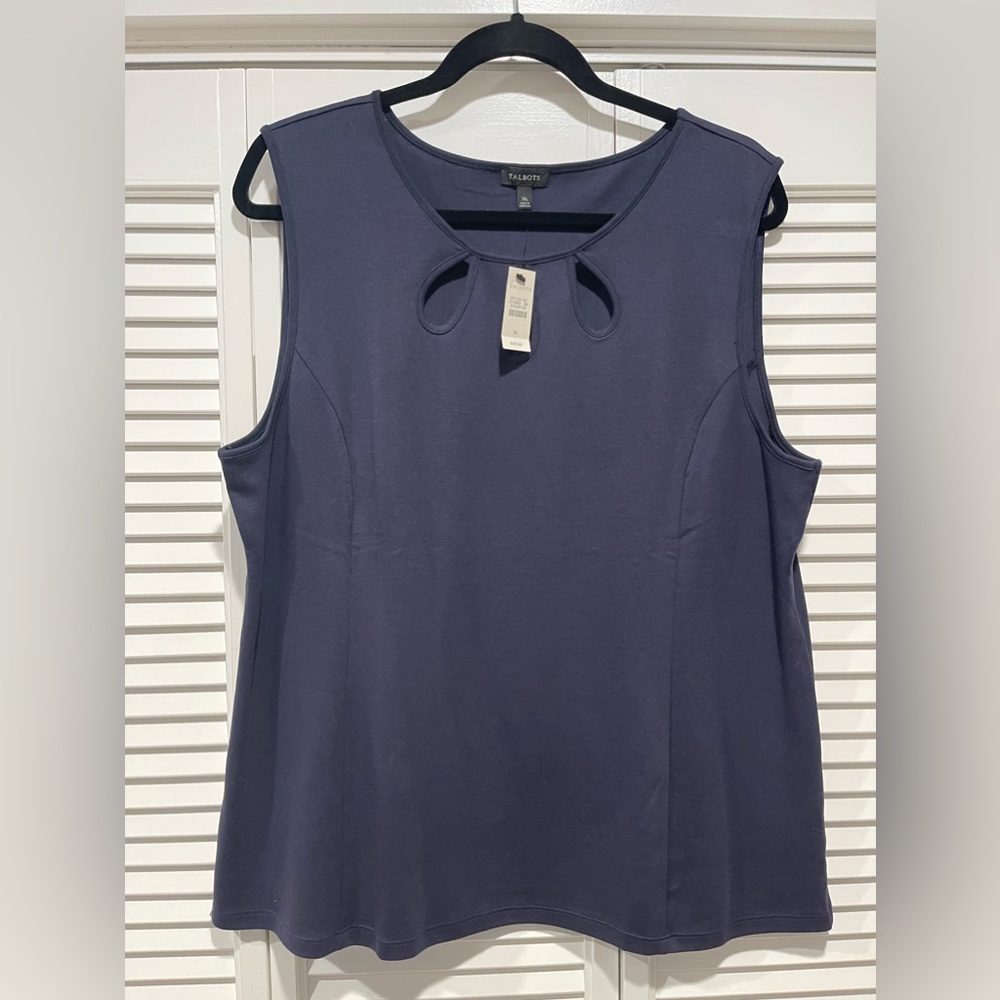Talbots Navy Tank Size XL.